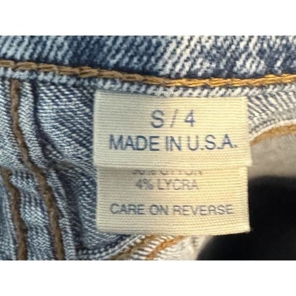 Vintage Y2K Frankie B Jeans Low Rise Ultra Flare Bell Bottom Medium Wash Sz 4 - Picture 8 of 9